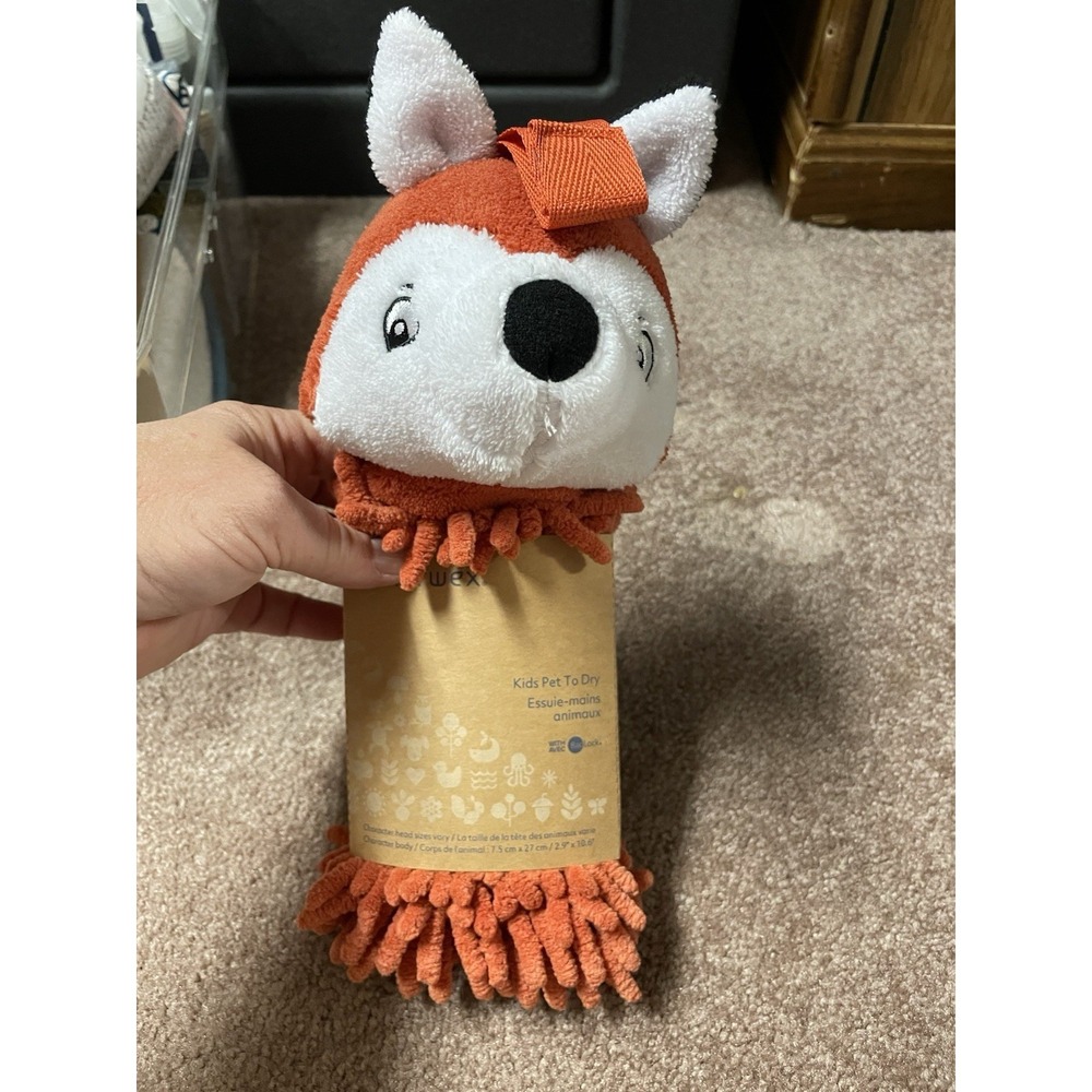 Norwex Fox Chenille Hand Towel Pet To Dry NEW 1627